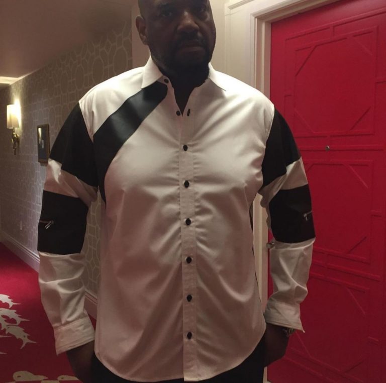 Man in stylish button-up shirt